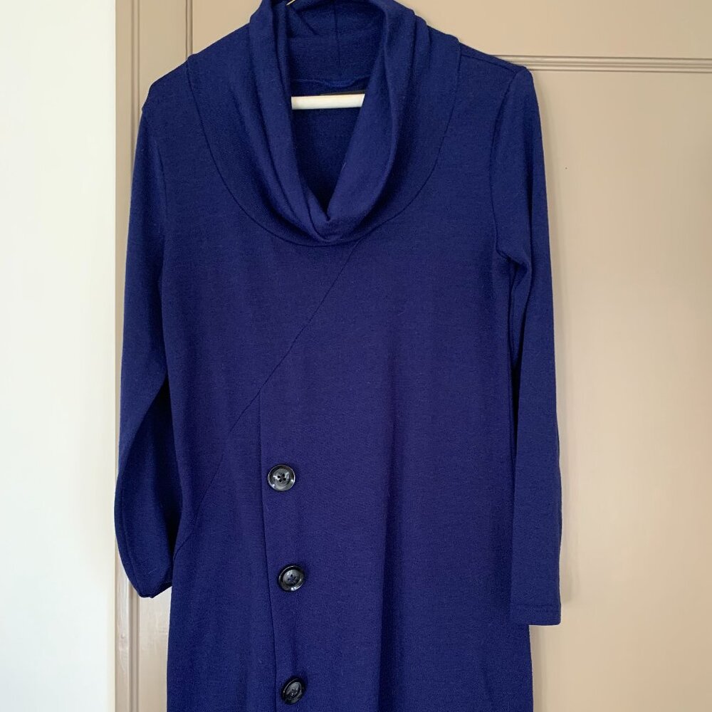Vibrant Blue Sweater Dress